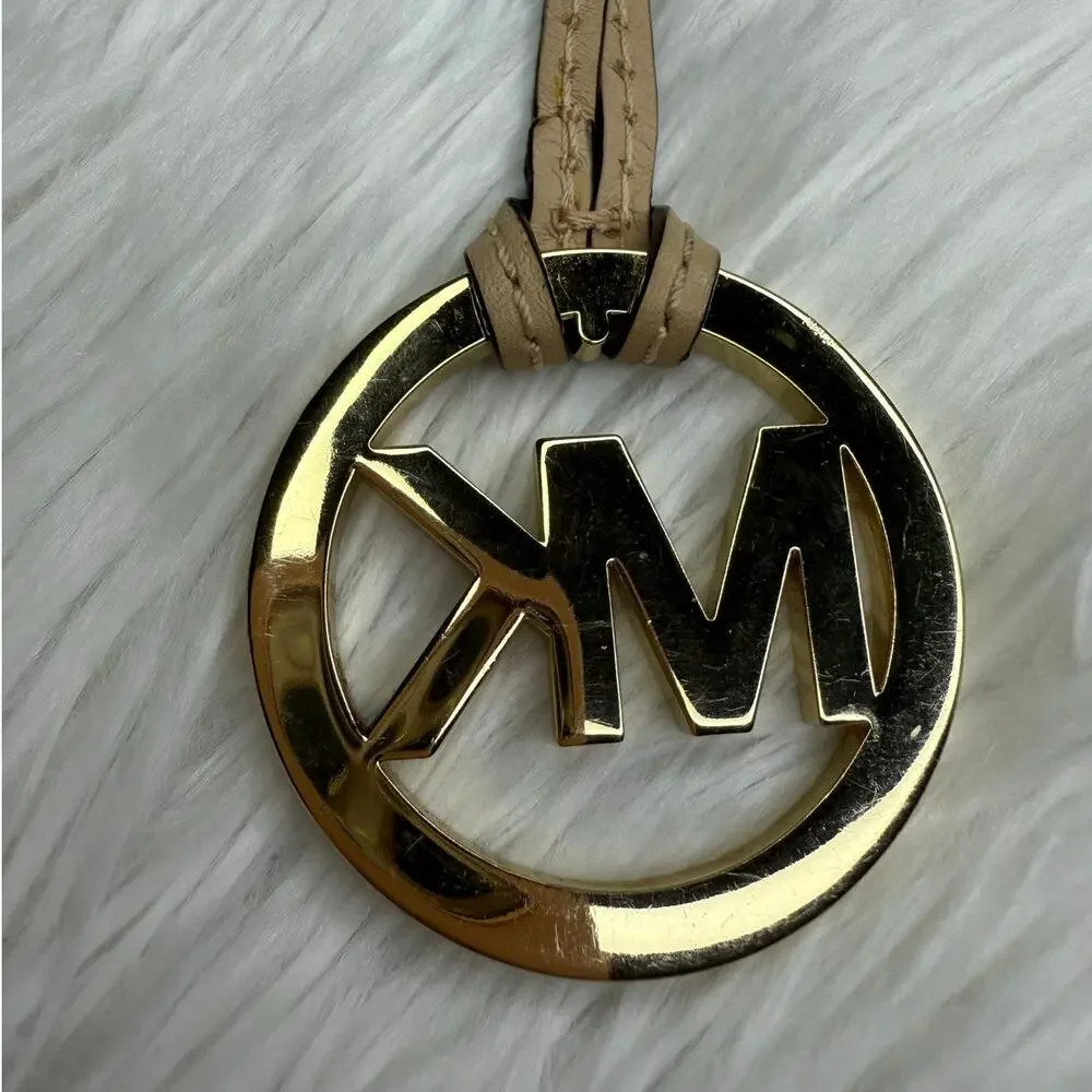 Michael Kors Beige Gold Bag Charm